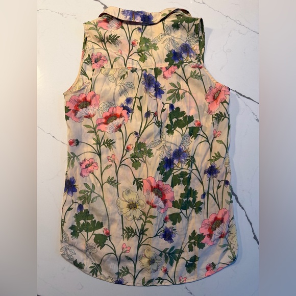 Express Multicolor Floral Sleeveless Blouse - Picture 3 of 9